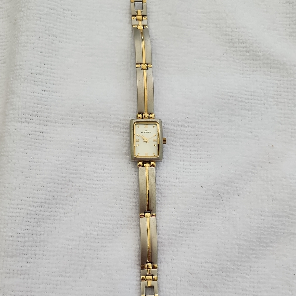 Anne Klein Gold and Silver Minimalist Watches